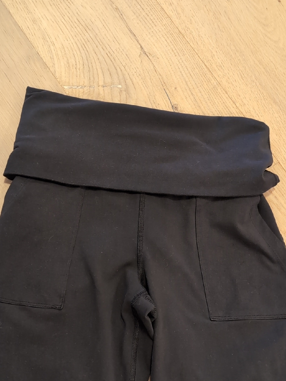 Black Boot-Cut Women's Yoga Pants - Picture 2 of 4